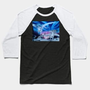 Snowfox and Snowowl Baseball T-Shirt